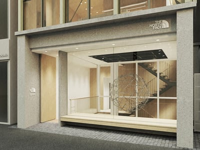 「ザ・ノース・フェイス」の新店舗「ザ・ノース・フェイス・スフィア」の外観イメージ