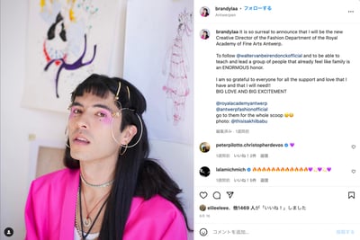 ブランドン?ウェンのインスタグラムのスクリーンショット