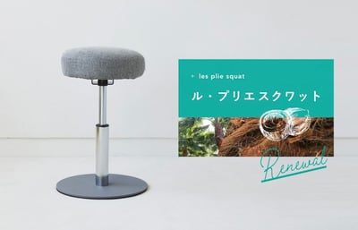 ミズノのインテリアとしておけるトレーニンググッズ「ル・プリエスクワット」のヴィジュアル