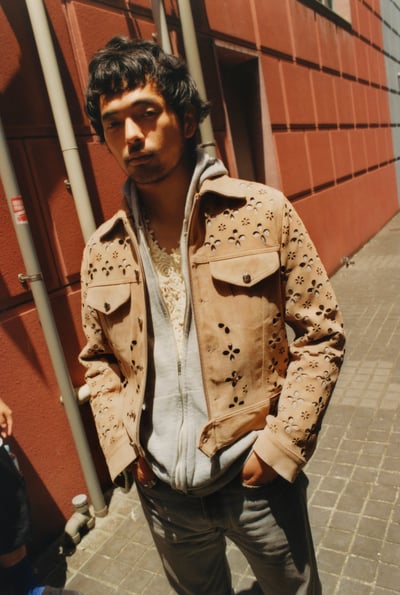 別注したレザージャケットヴィジュアル