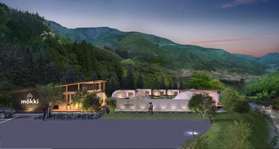 ライトアップされた建物