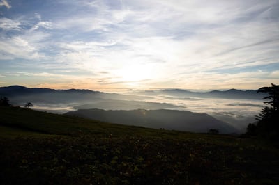 山から見下ろした風景