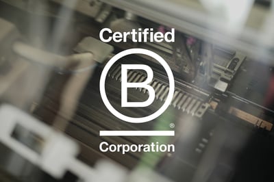 CFCLが認証を取得した国際的なビジネス基準「B Corp」の認証ロゴ