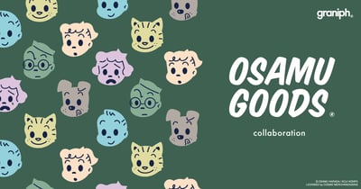 グラニフとオサムグッズがコラボしたイラストとロゴ