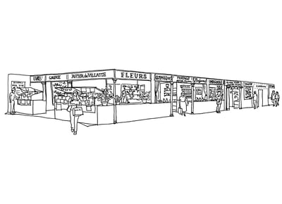 モノクロのグラフィック