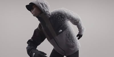 ジャケットを着用したモデルイメージ