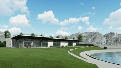 青空と建物のイメージ図