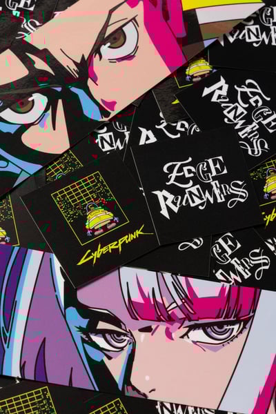 ボルトルームとアニメ「サイバーパンク エッジランナーズ」のコラボコレクションのヴィジュアル