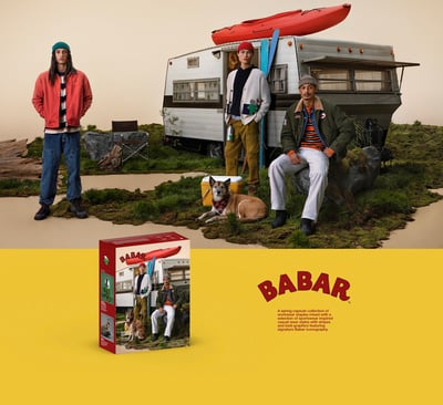 ZARAとババールのコラボレーションコレクションのビジュアル