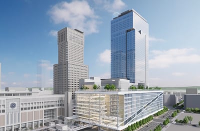 北5西1・西2地区第一種市街地再開発事業で建設される複合ビル