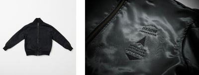 ビールの副産物をアップサイクルしたリバーシブル仕様のデニムのMA-1