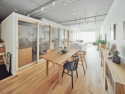 木製のモデルルーム