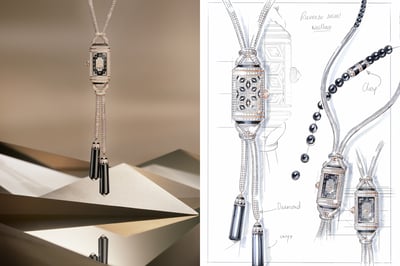 レベルソ・シークレット ネックレス（36.78×18mm、厚さ9.51mm）375000ユーロ