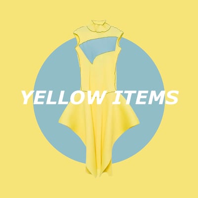 コトハヨコザワのイエローカラーのワンピース