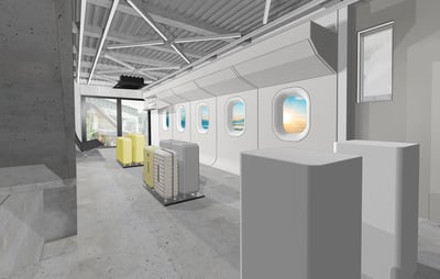 店内2階のパース