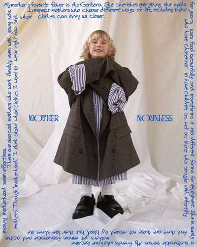 ジャケットを着るこども