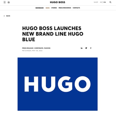 HUGO BOSS公式サイト
