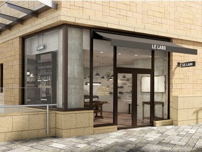 ガラス張りのフレグランスブランドショップ