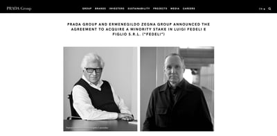 プラダグループの公式サイト