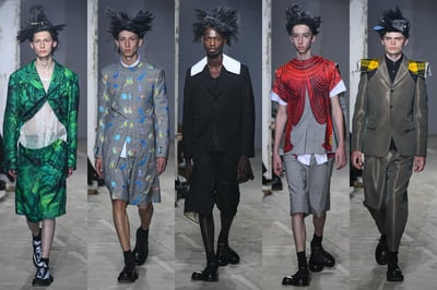 コム デ ギャルソン オム プリュス 2024年春夏コレクション