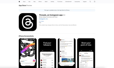 アプリストア内のスクショ
