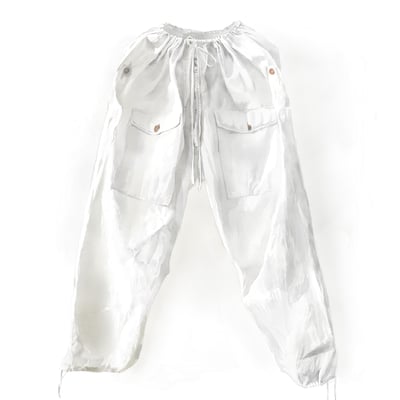 白いパンツのイラスト