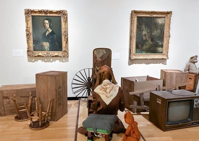 絵画とマネキン