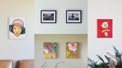 アート作品のコラージュ