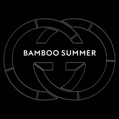 グッチのロゴにBAMBOO SUMMERの文字
