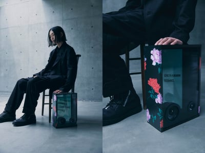 コラボスピーカーとメンズモデル