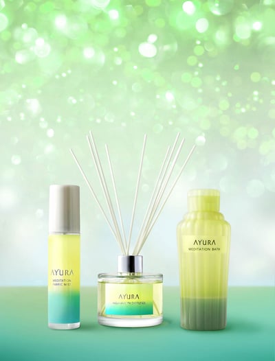 ファブリックミストとディフューザー、液体入浴料