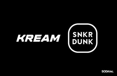 KREAMとスニーカーダンクのロゴ