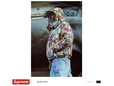 ダウンジャケットを着た男性