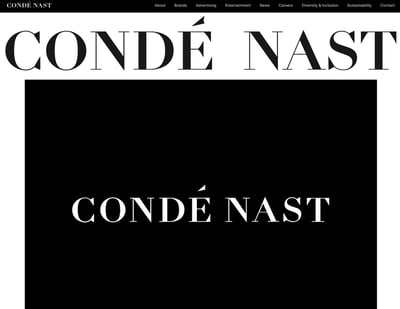 米・コンデナストの公式サイトトップページ