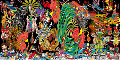 田名網敬一《死と再生のドラマ》2019 年