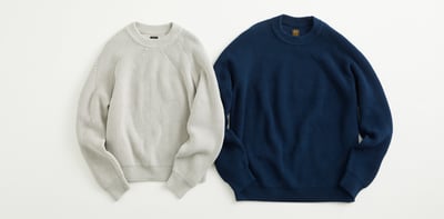 ブリュード?プロテイン繊維を採用したユナイテッドアローズとバトナーのコラボニット