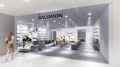 サロモン?ポップアップストアの外観