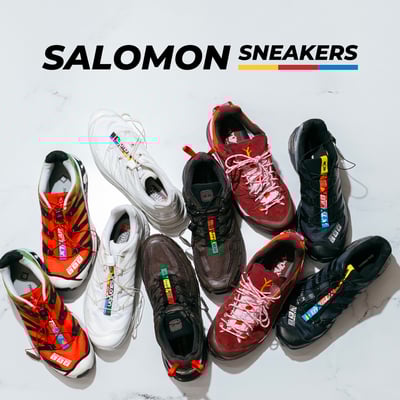 サロモンのスニーカー