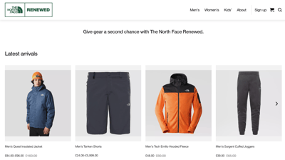 ザ・ノース・フェイスのリセールプログラム公式サイト