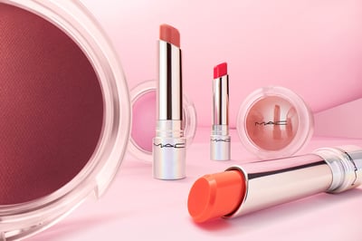 マックのチークとリップバームヴィジュアル画像