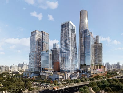 三越伊勢丹ホールディングスが参画した開発施設の外観イメージ