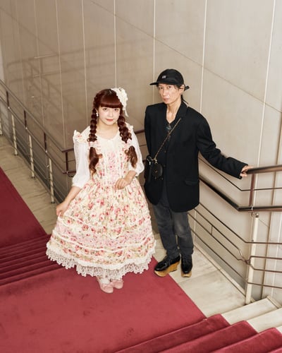 モデルの青木美沙子と作家の嶽本野ばら