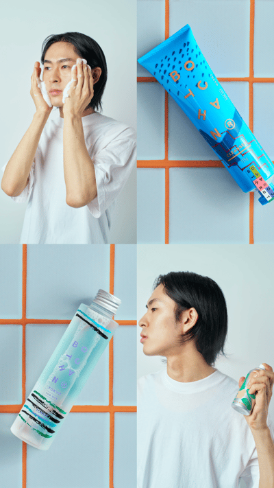 ボッチャン ジェントルクレンザー、フォレストトナー、UVプロテクター