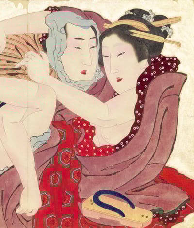 「美しい春画-北斎?歌麿、交歓の競艶-」展示作品