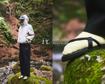 アムのベアフットサンダル