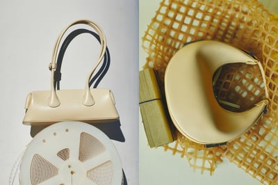 オソイのバッグのルック画像のコラージュ