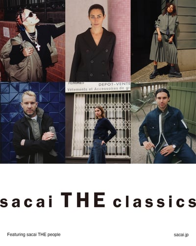 sacaiを着たモデルたち