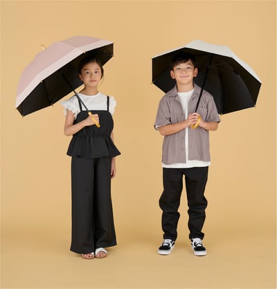 サンバリア100の「Sサイズ + plus」を差したキッズモデル