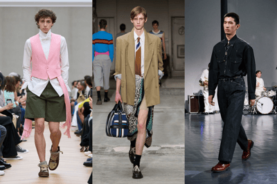 2026年春夏コレクションのルック画像を使用したコラージュ