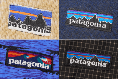 アウトドアブランド「パタゴニア」の製品に付けられているネームタグ